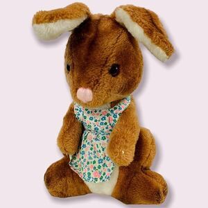 Vintage R. Dakin Bunny 1975 Plush Rabbit Stuffed Animal Collectible Toy